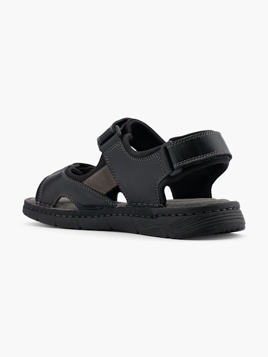 AM SHOE Sandały Czarny 19088 3