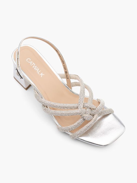 Catwalk Sandalo con tacco Argento 28787 2