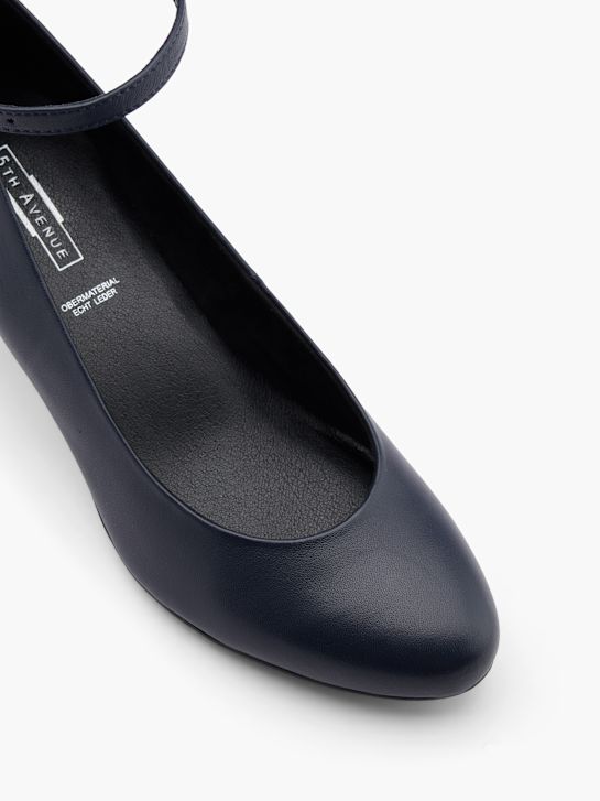 5th Avenue Escarpins à boucle Bleu 28794 2
