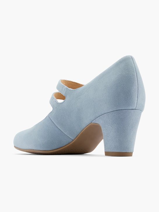 5th Avenue Escarpins à boucle Bleu 28615 3