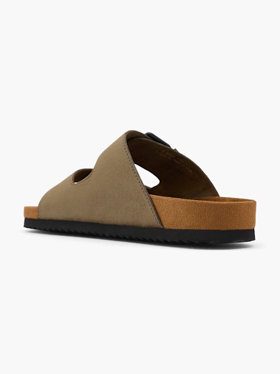 Graceland Flache Pantolette Khaki 29776 3