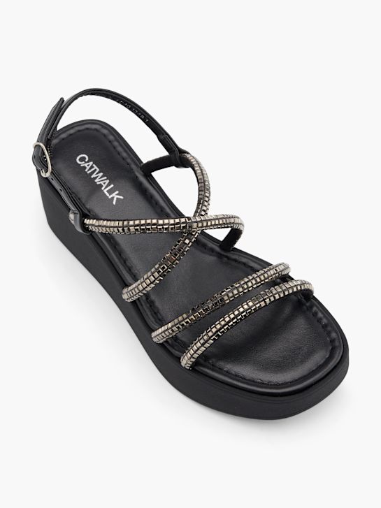 Catwalk Sandalo con tacco Nero 30900 2