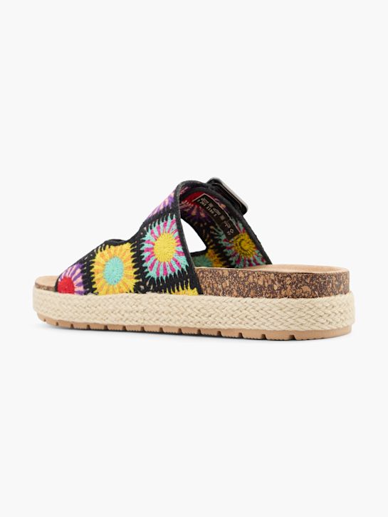 Catwalk Chinelo com palmilha alta Preto 31136 3