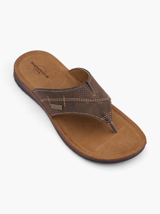 Memphis One Chinelo separador de dedos Castanho 32173 2