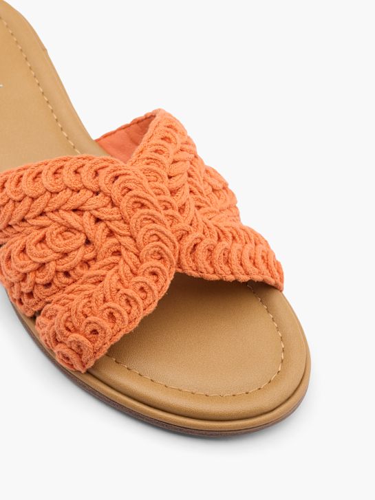 Graceland Flache Pantolette Orange 32280 2