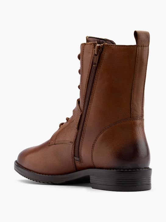 CAFE MODA Ankelboot med snörning Konjak 35524 2