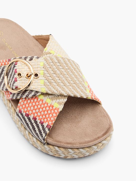 Claudia Ghizzani Flache Pantolette Braun 36154 2