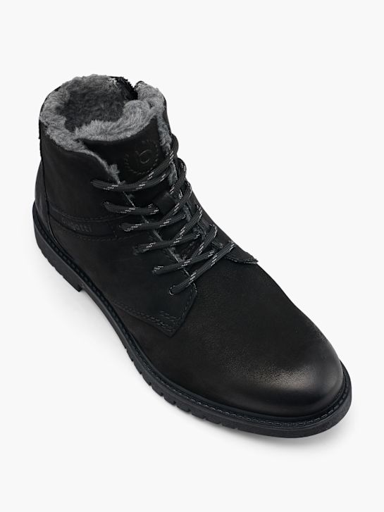 bugatti Fűzős bakancs fekete 42096 2