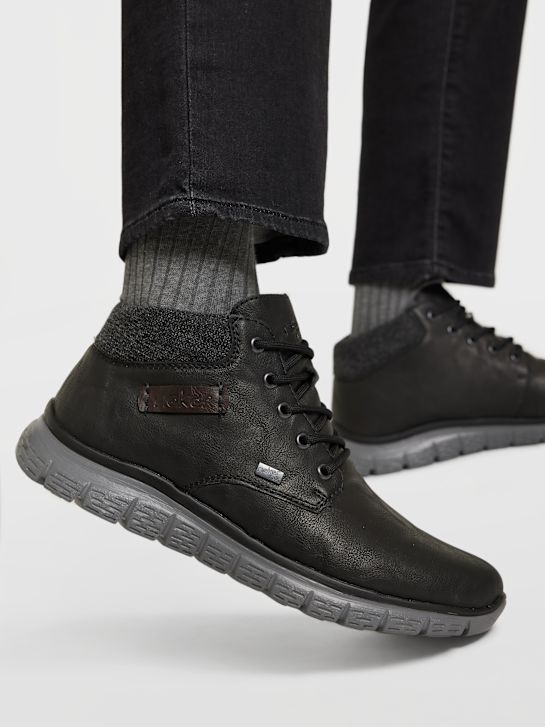 Rieker Ghete cu șireturi Negru 42485 5