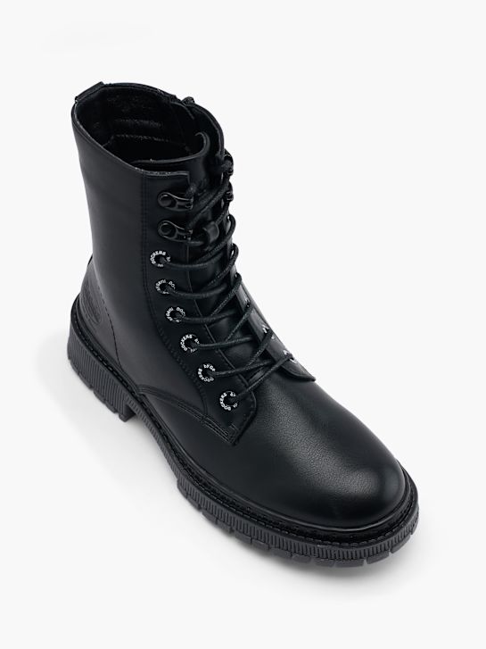 Dockers Čizme na pertlanje Crna 43228 2