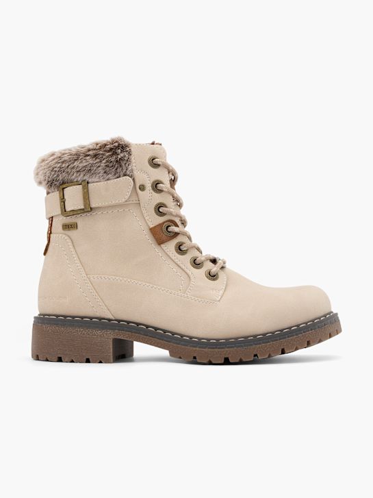 TOM TAILOR Bottes à lacets Crème 43719 1