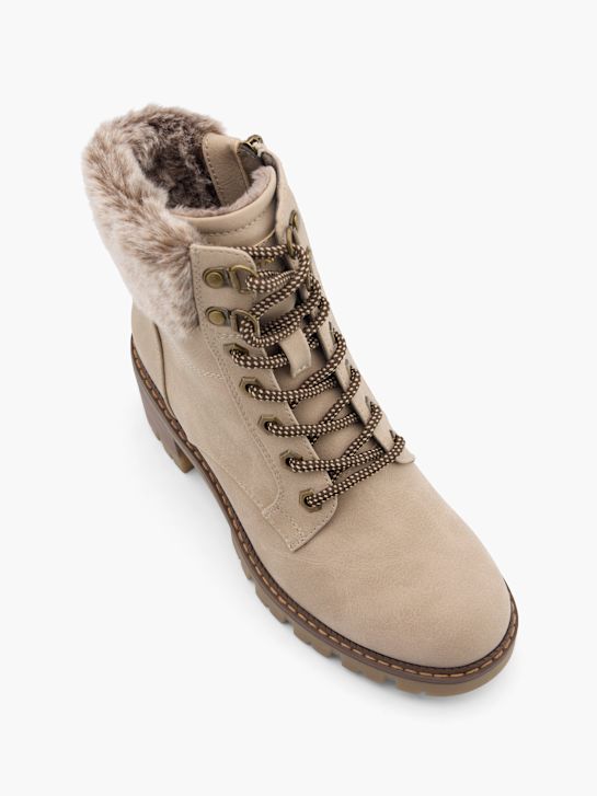 TOM TAILOR Čizme s vezicama Krem 43720 2