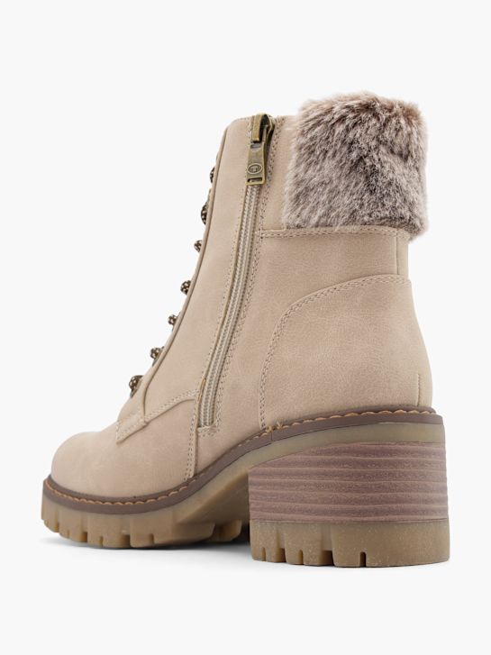 TOM TAILOR Čizme s vezicama Krem 43720 3