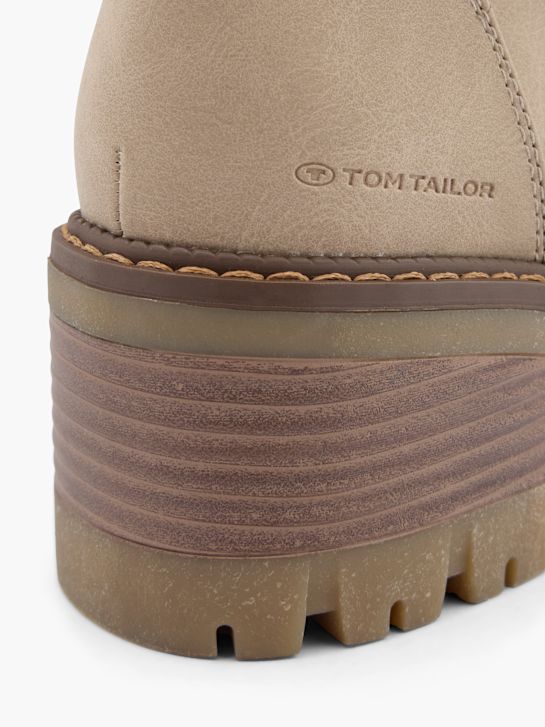 TOM TAILOR Čizme s vezicama Krem 43720 5