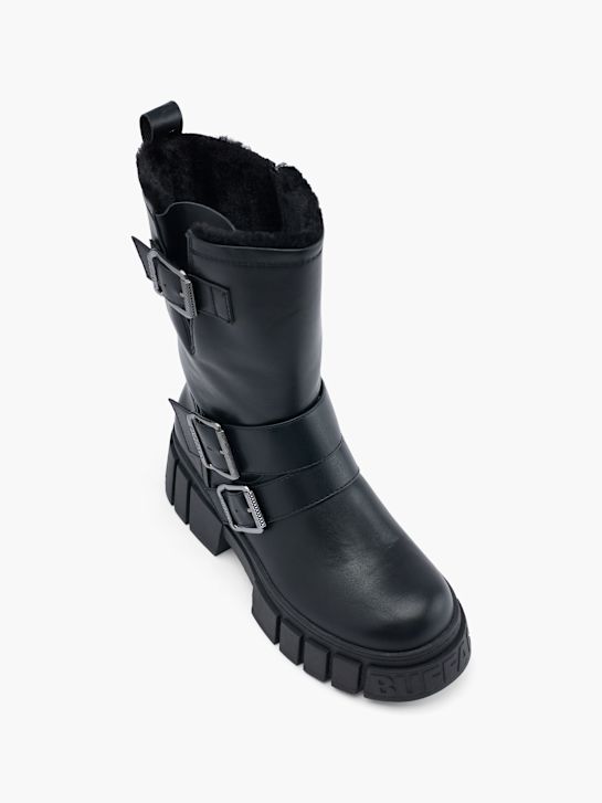 Boots Damen Buffalo Bikerboots Buffalo Biker Boots Schwarz DEICHMANN