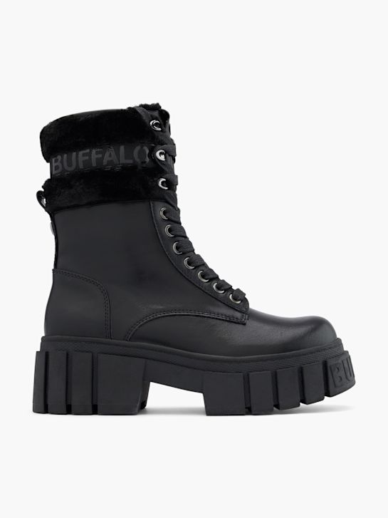 Buffalo Ghete cu șireturi Negru 44471 1
