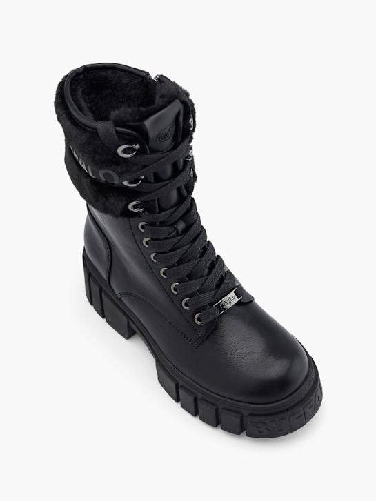 Buffalo Botki sznurowane Czarny 44471 2