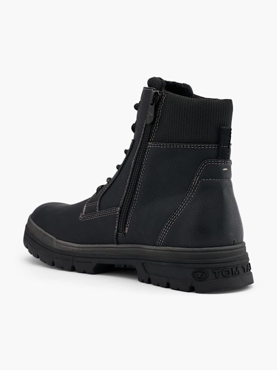 TOM TAILOR Ghete cu șireturi Negru 44589 3