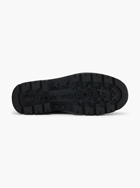 TOM TAILOR Ghete cu șireturi Negru 44589 4