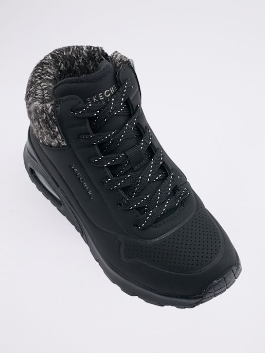 Skechers Боти с връзки Черен 46365 2