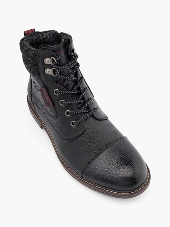 AM SHOE Aukštakulniai aulinukai su raišteliais Juoda 46890 2