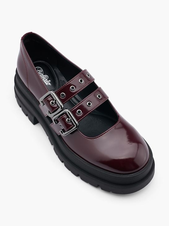 Buffalo Loaferice Tamnocrvena 47598 2