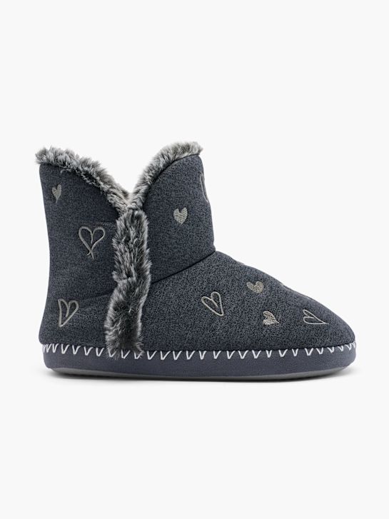 Casa mia Plush slipper Grey 48014 1