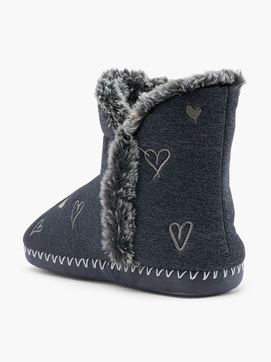 Casa mia Plush slipper Grey 48014 3