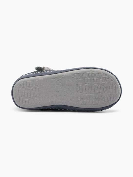 Casa mia Plush slipper Grey 48014 4