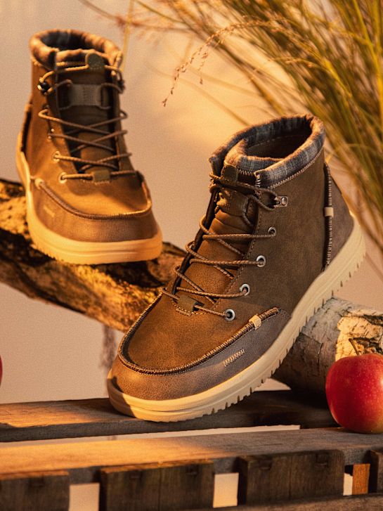 HEYDUDE Bota com cordões Castanho 48326 6