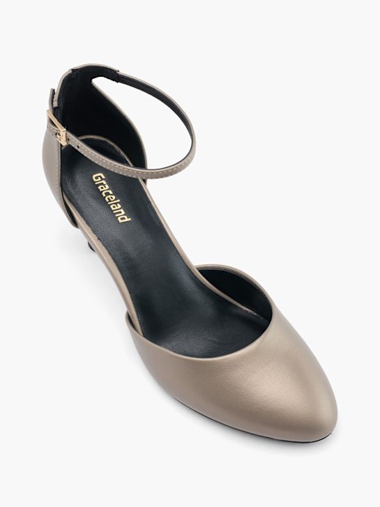 Graceland Spangenpumps Taupe 49111 2
