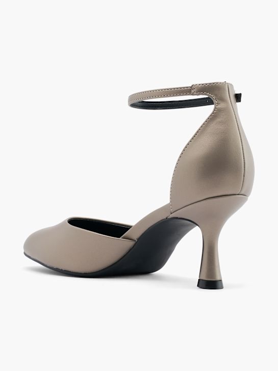Graceland Spangenpumps Taupe 49111 3