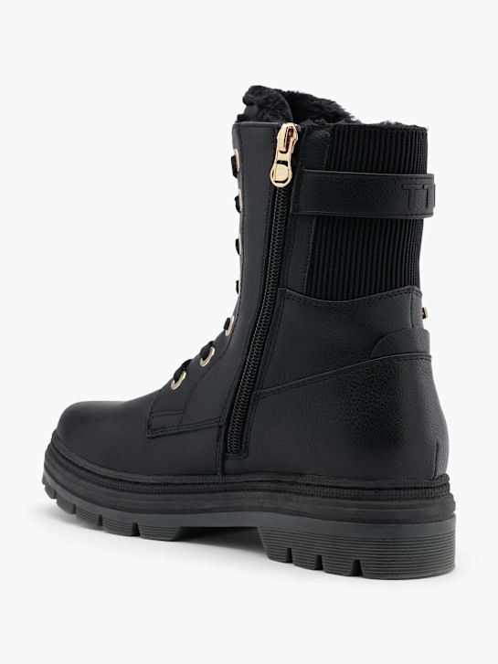 TOM TAILOR Schnürboots Schwarz 49177 3