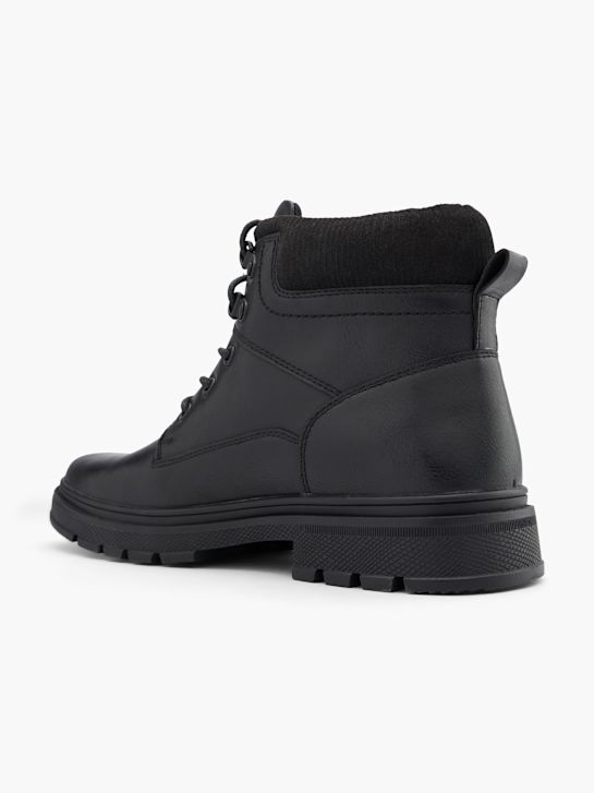 AM SHOE Schnürstiefelette Schwarz 49684 3
