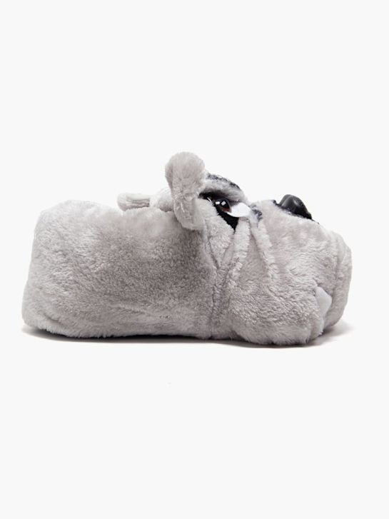 Casa mia Plush slipper Grey 87899 1
