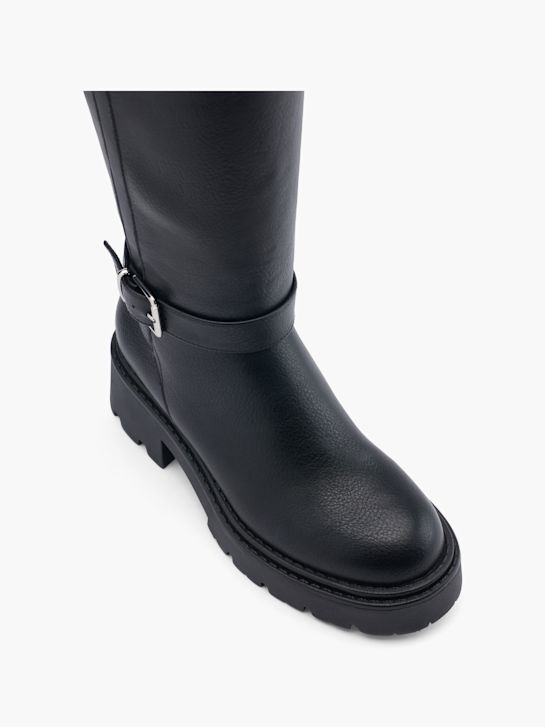 Catwalk Hosszú szárú csizma fekete 51809 2