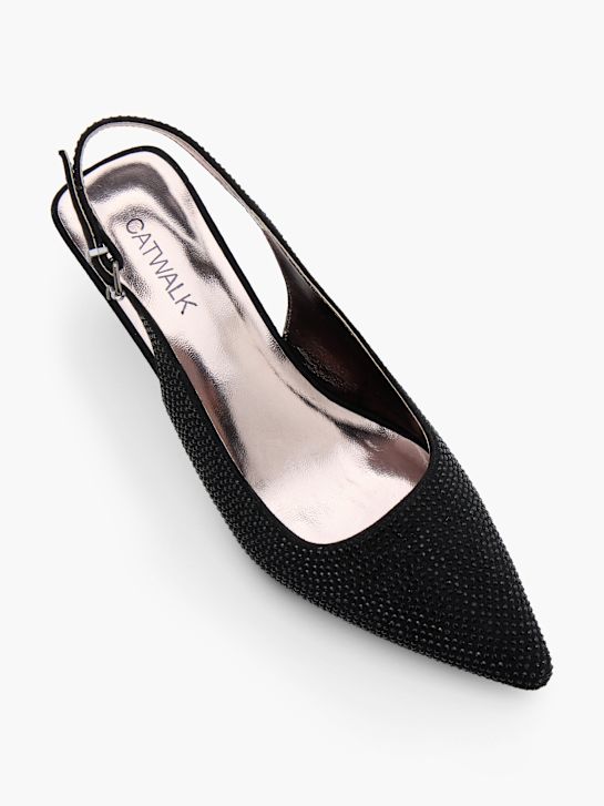 Catwalk Slingback salonke Crna 87955 2