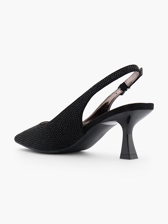 Catwalk Slingback salonke Crna 87955 3
