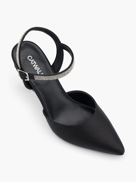 Catwalk Décolleté con cinturino Nero 52614 2