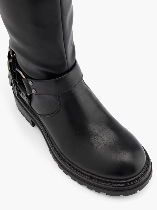 Catwalk Hosszú szárú csizma fekete 52783 2