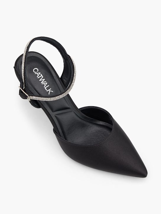 Catwalk Slingback salonke Crna 52896 2