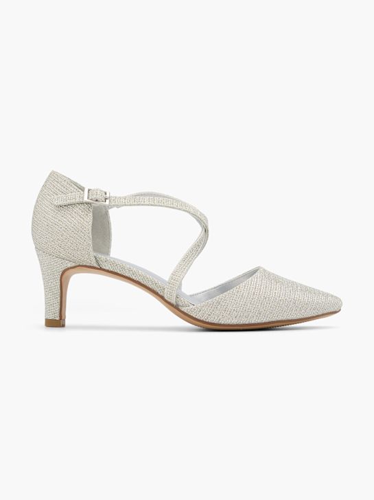 Catwalk Pump med spænde Sølv 52947 1
