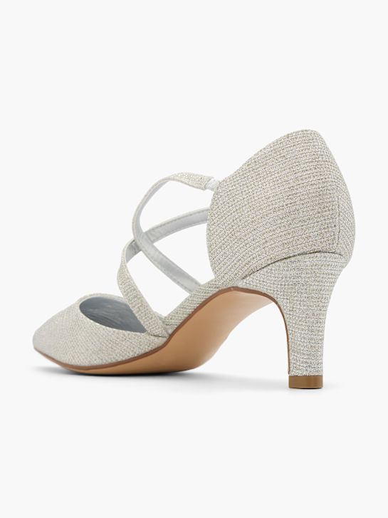 Catwalk Csatos körömcipő ezüst 52947 3