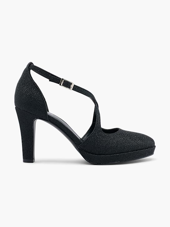 Catwalk Décolleté con fibbia Nero 53437 1