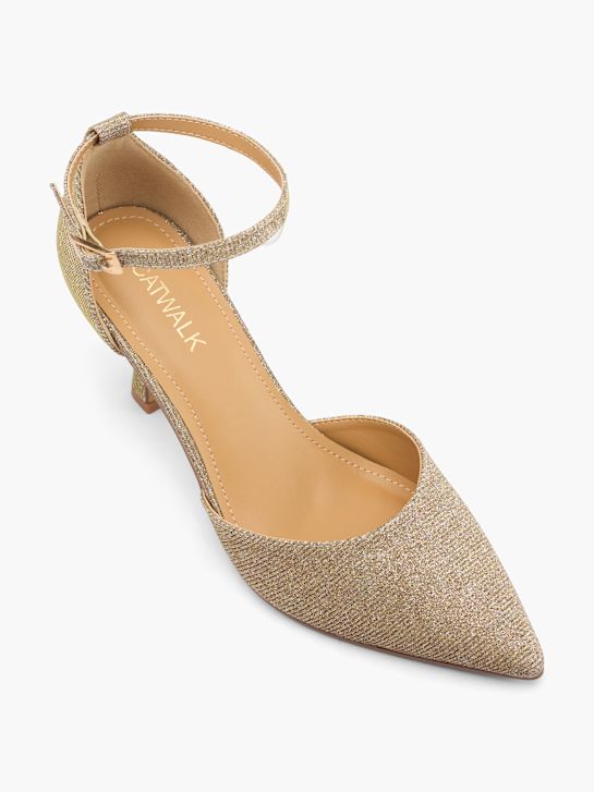 Catwalk Czółenka z zapięciem Złoty 53441 2
