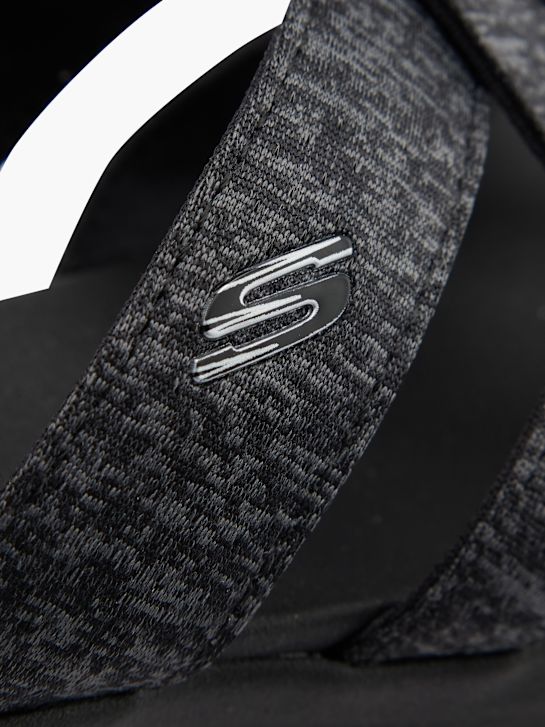 Skechers Flache Pantolette Schwarz 53940 5