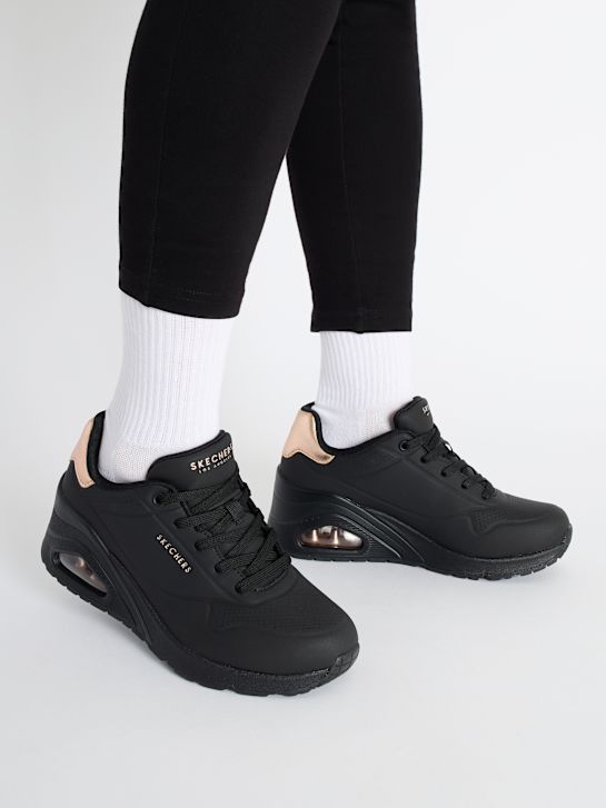 Skechers UNO WEDGE-HI STEPS Sneaker Schwarz DEICHMANN