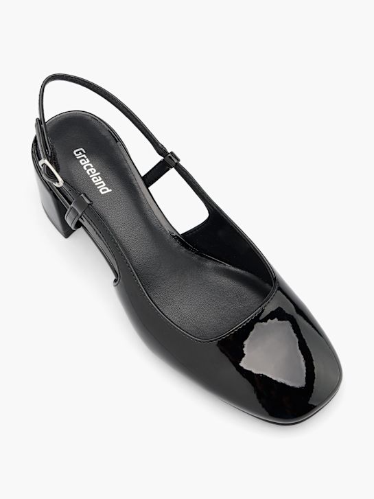 Graceland Pantofi sling Negru 58162 2
