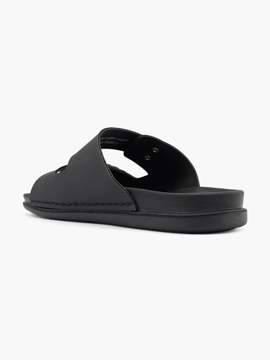 Memphis One Flache Pantolette Schwarz 58413 3