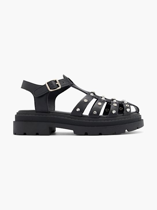 Graceland Sandalias de dedo Negro 58859 1